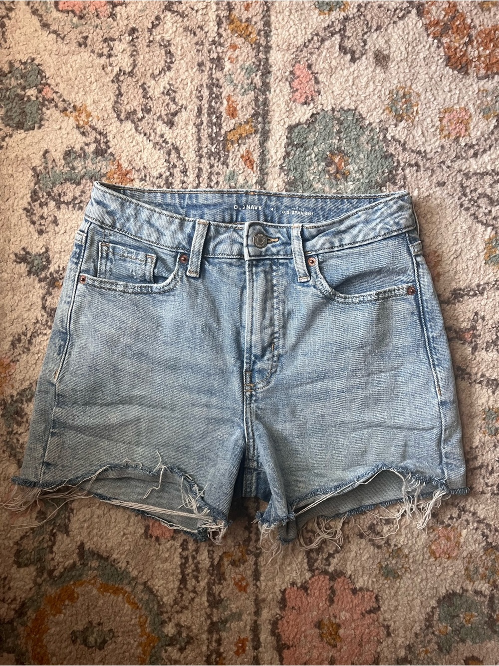 Old Navy Light Blue Denim Cutoff Shorts size 4